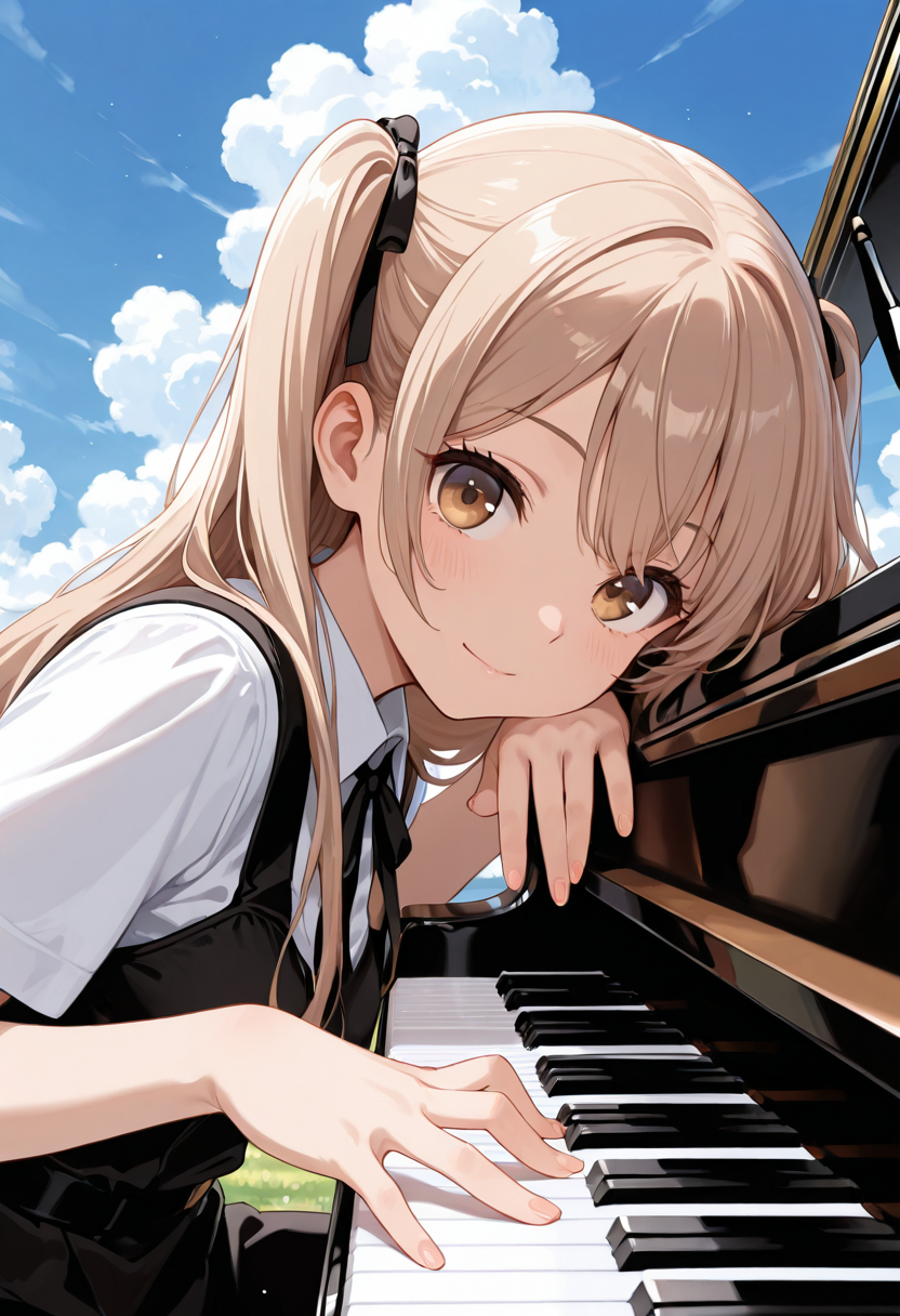 青空とピアノの調べ