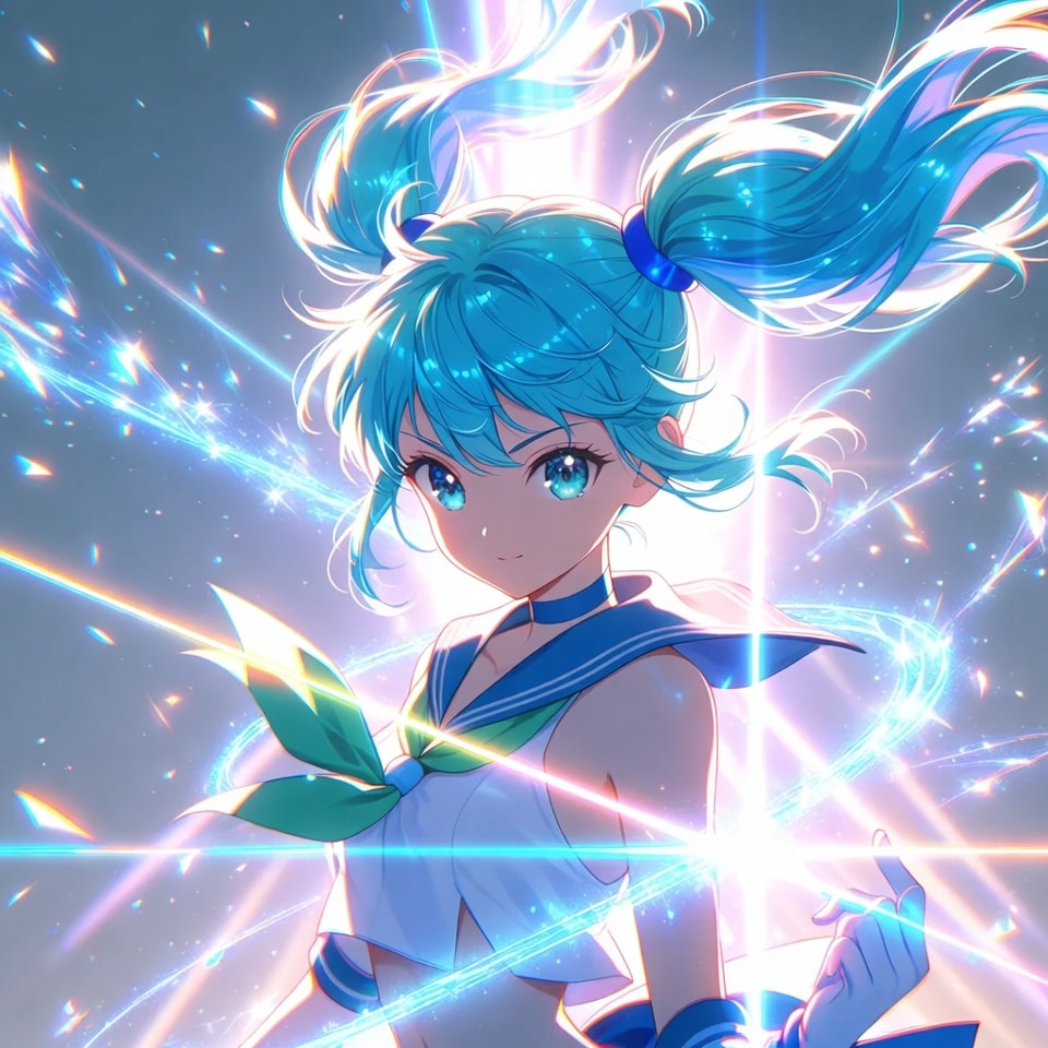 魔法少女変身中 | の人気AIイラスト・グラビア