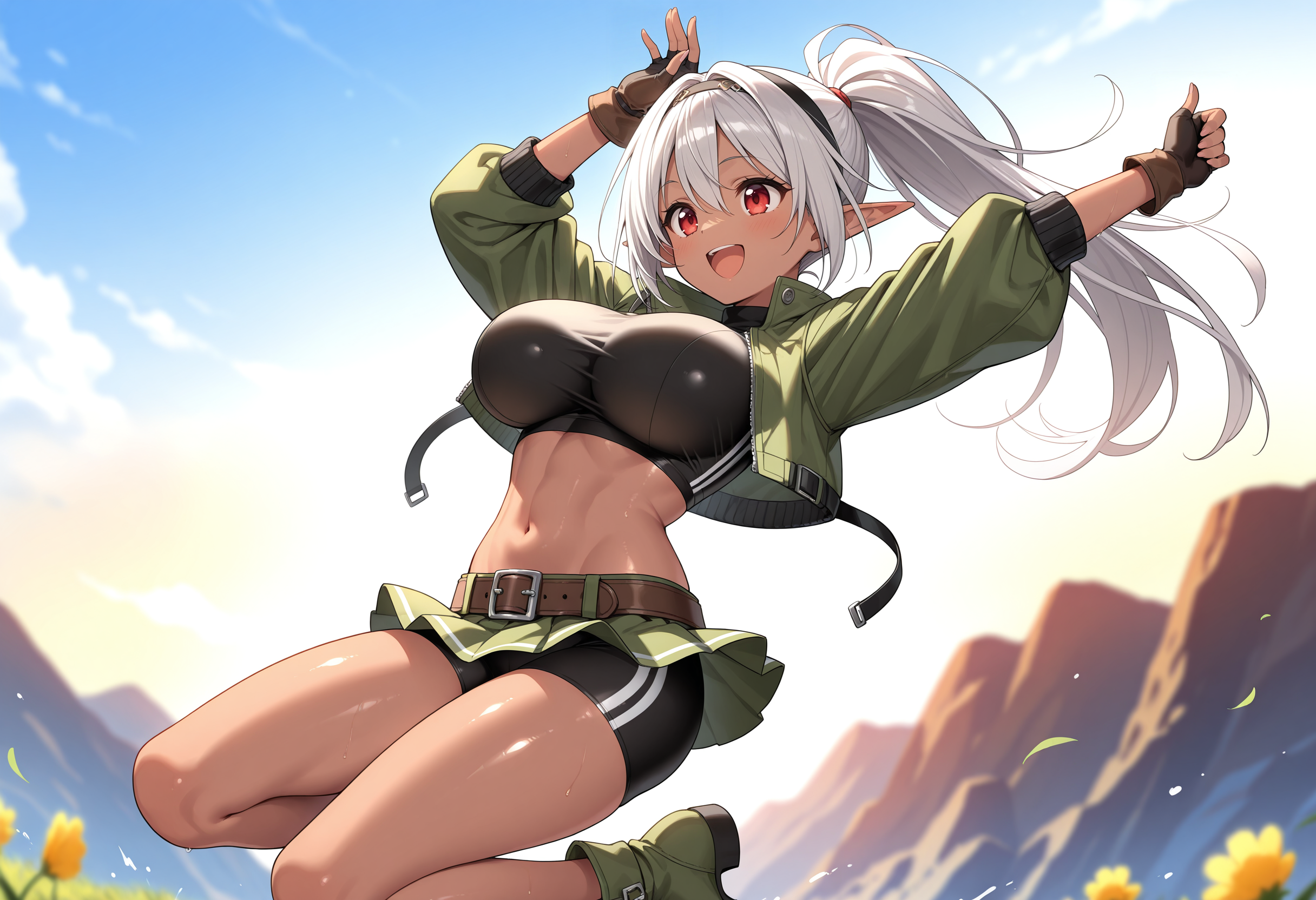 褐色エルフさん・ジャンピング！