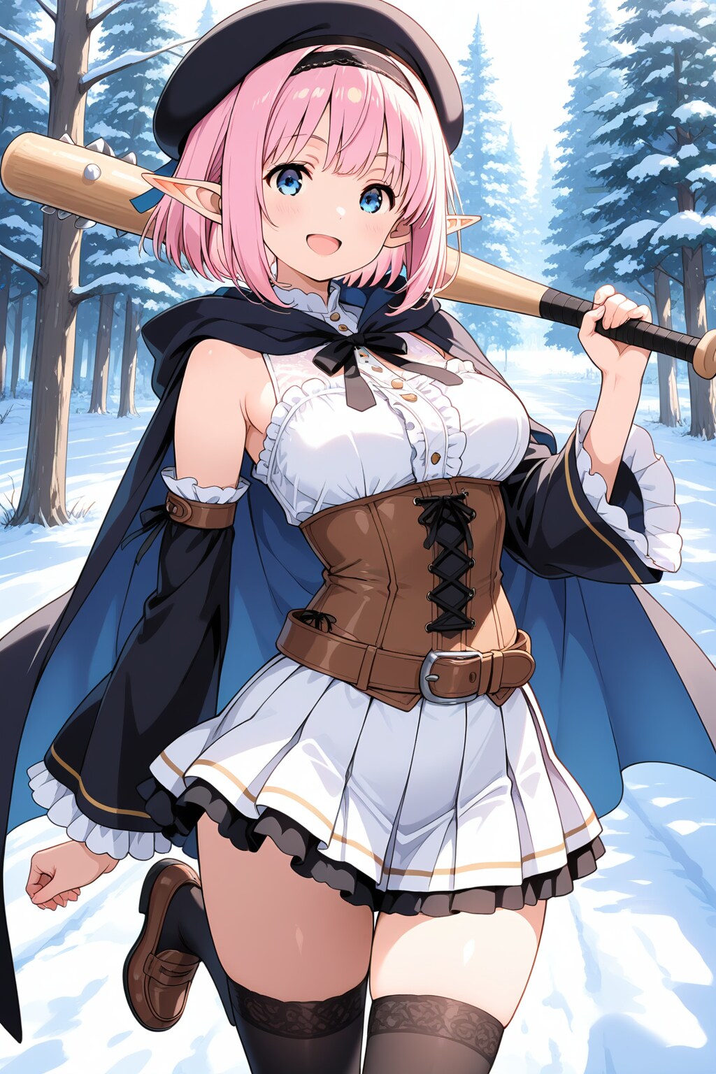 うちの子とエルフを融合召喚！ | の人気AIイラスト・グラビア