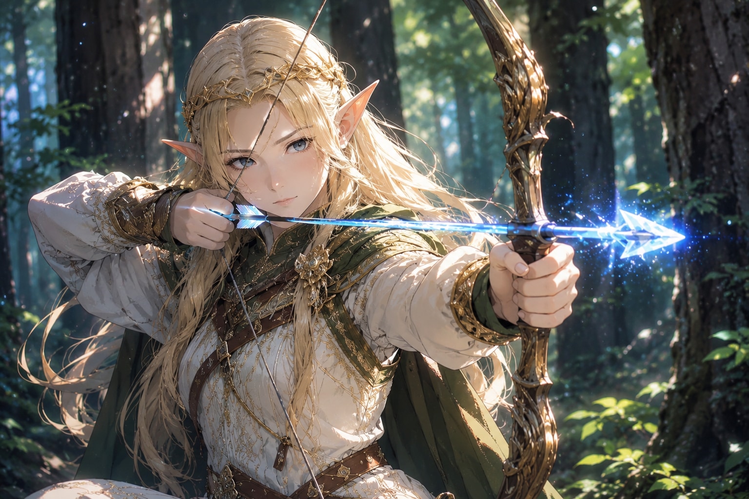実写風エルフ画像をアニメ画風にしたもの | の人気AIイラスト・グラビア