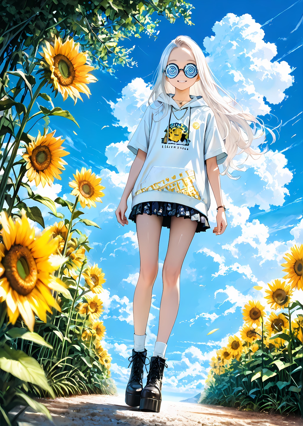 🌀🌀眼鏡と🌻