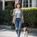 犬のお散歩 3枚目