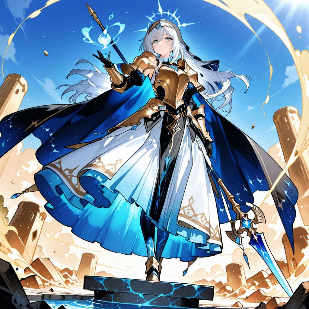虚空を切り裂く、伝説のロンスカ聖騎士 | の人気AIイラスト・グラビア