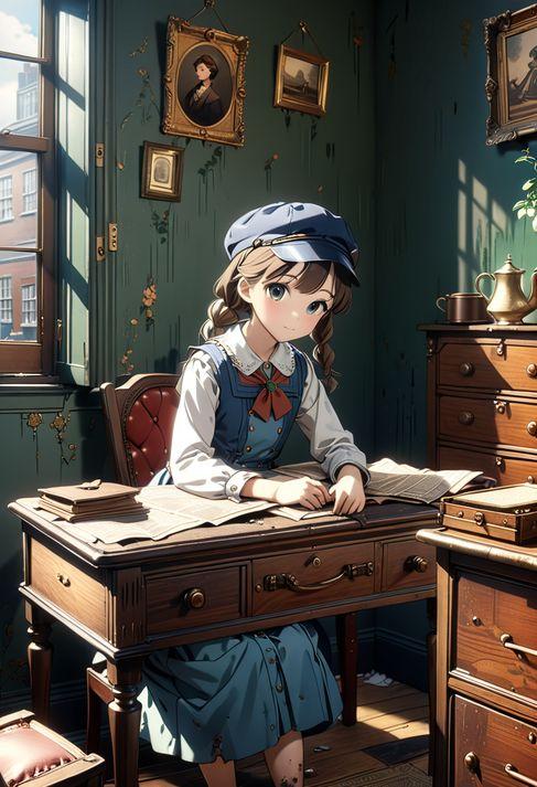 ここが私の作業部屋。少し汚いけど…