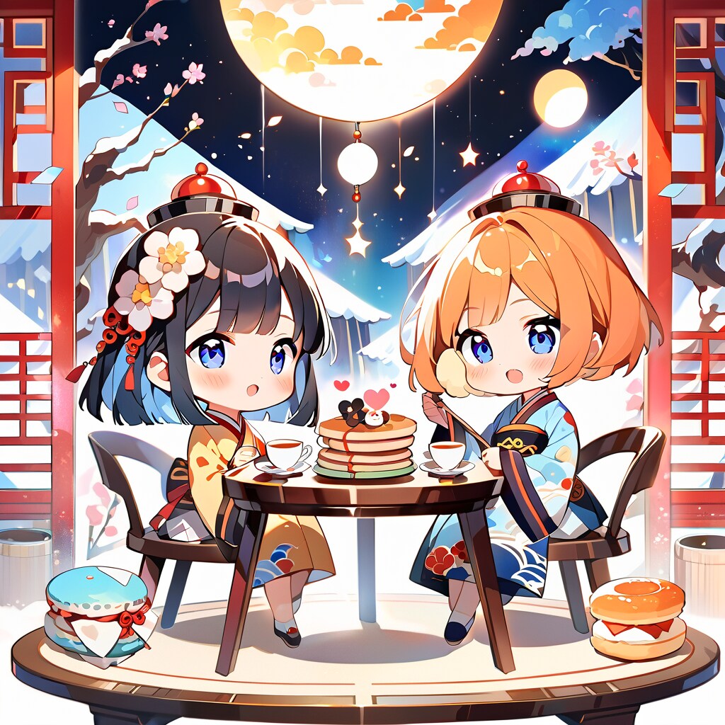 キョンシーちゃんのお茶会 | の人気AIイラスト・グラビア