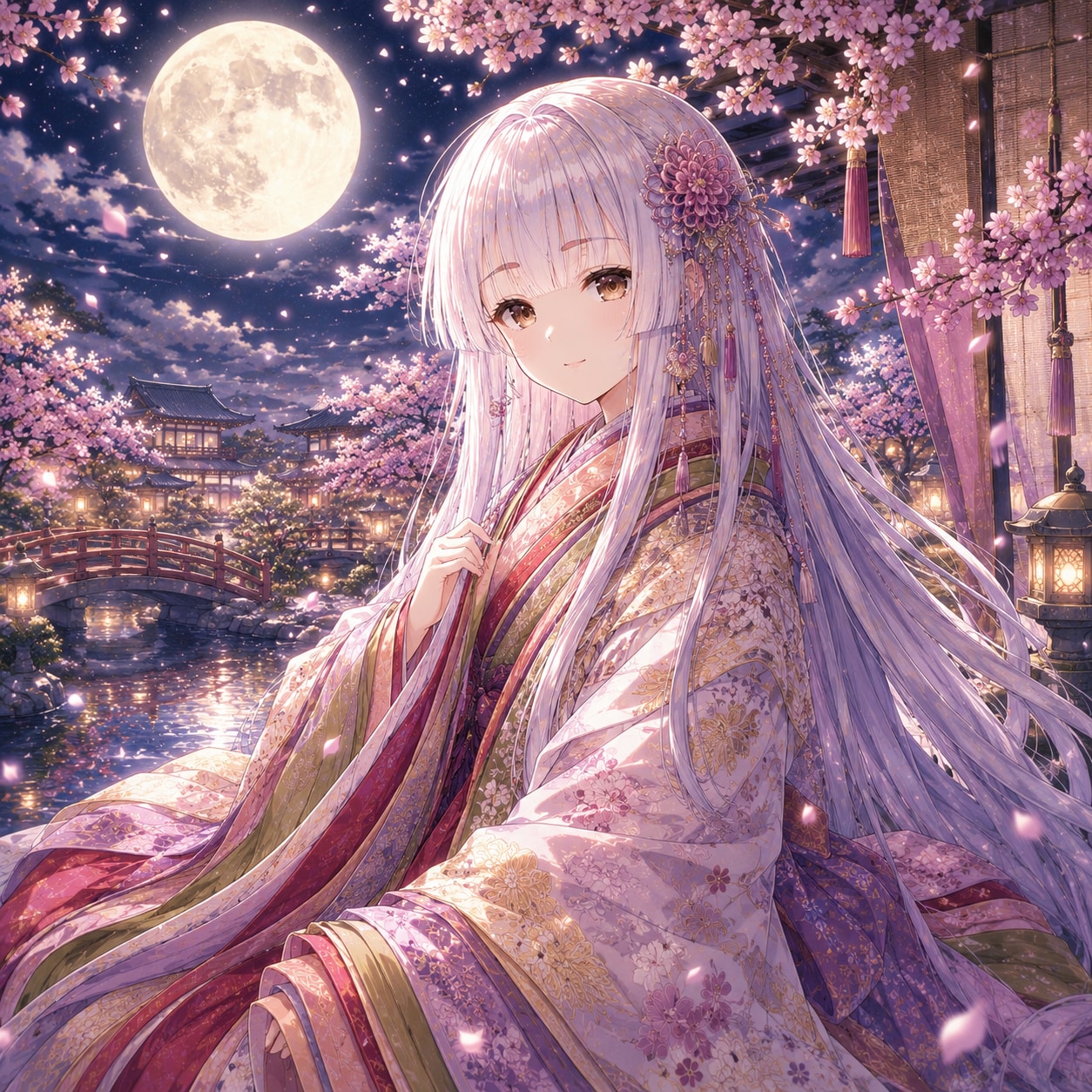 姫カット麻呂眉ぱっつんカスミ(ChatGPT) | の人気AIイラスト・グラビア