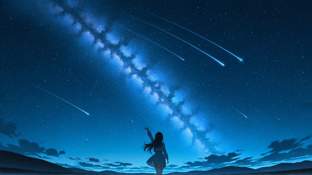 星空のパノラマ写真