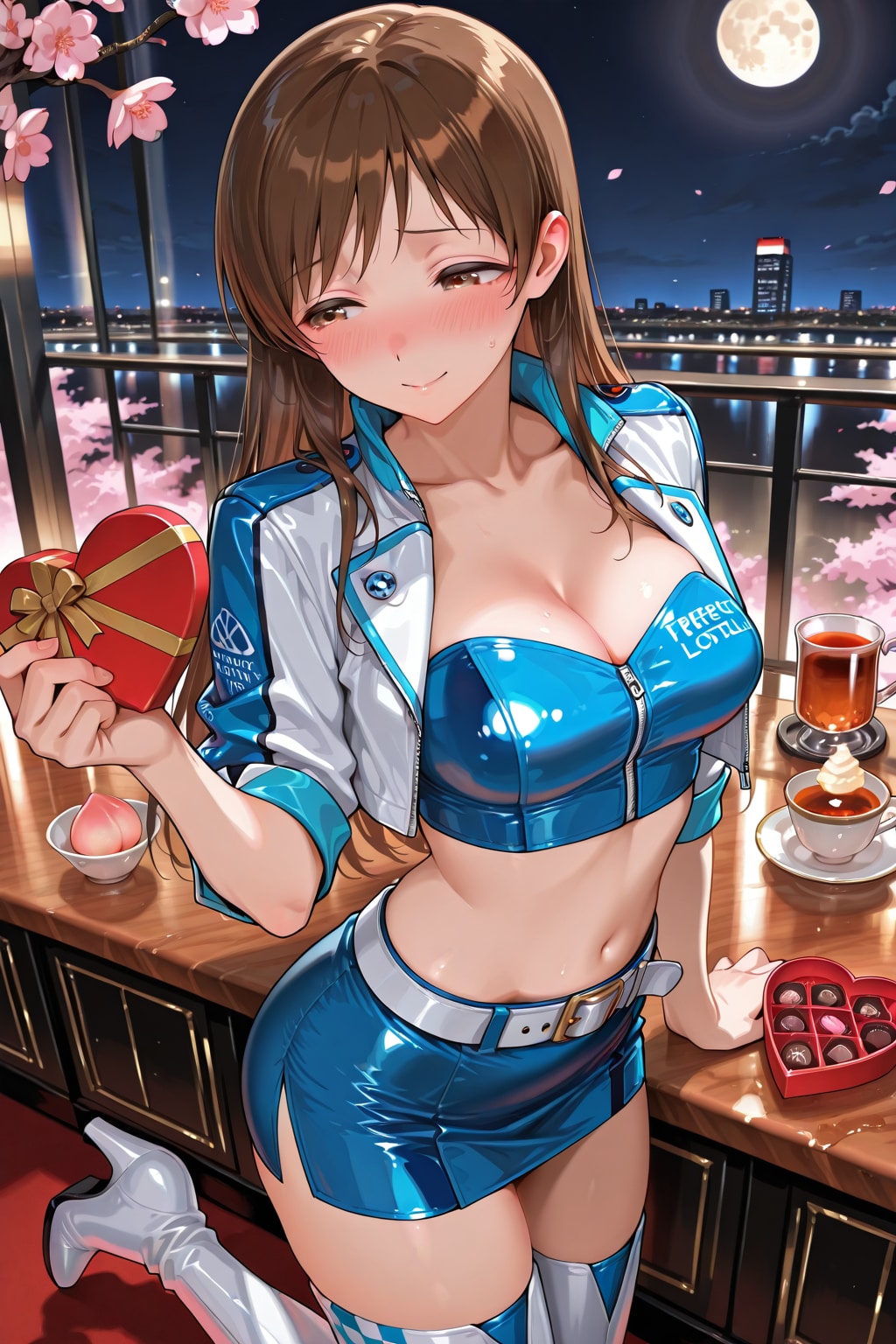 レースクイーン衣装の新田さん(ちちぷい版)