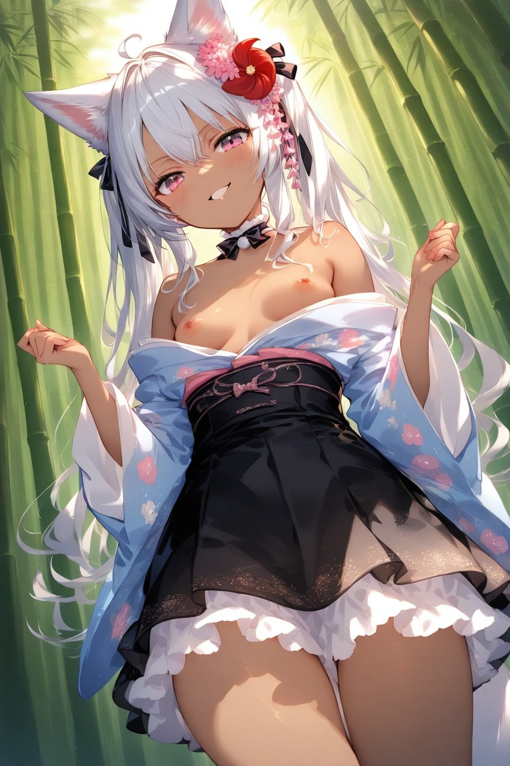 【没】地雷系の着物