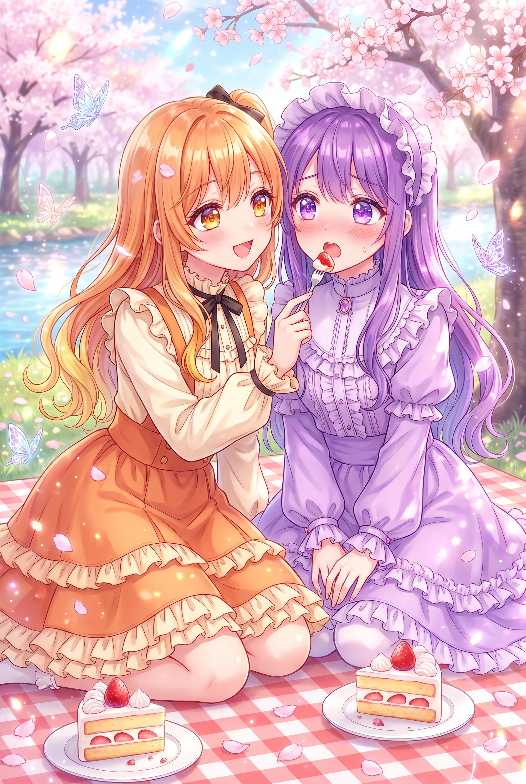 桜下甘味の密語