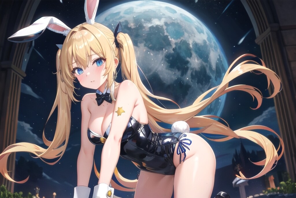 月夜の黒バニー.3
