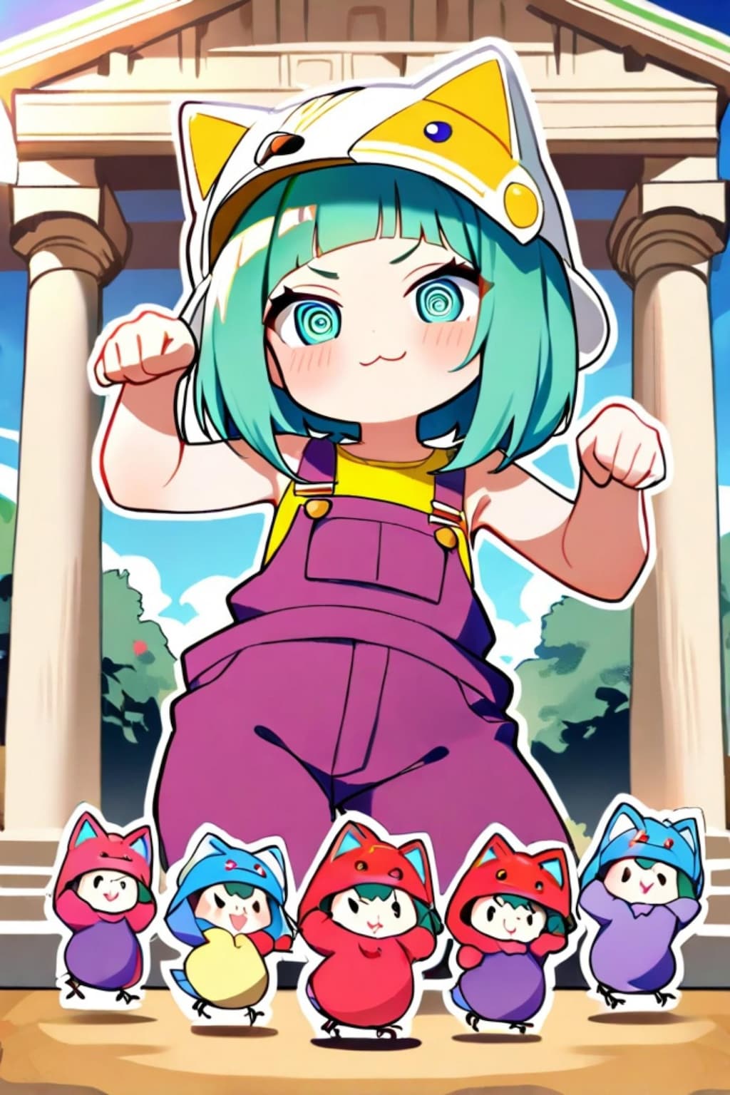 古代ギリシャの緑髪ちゃん