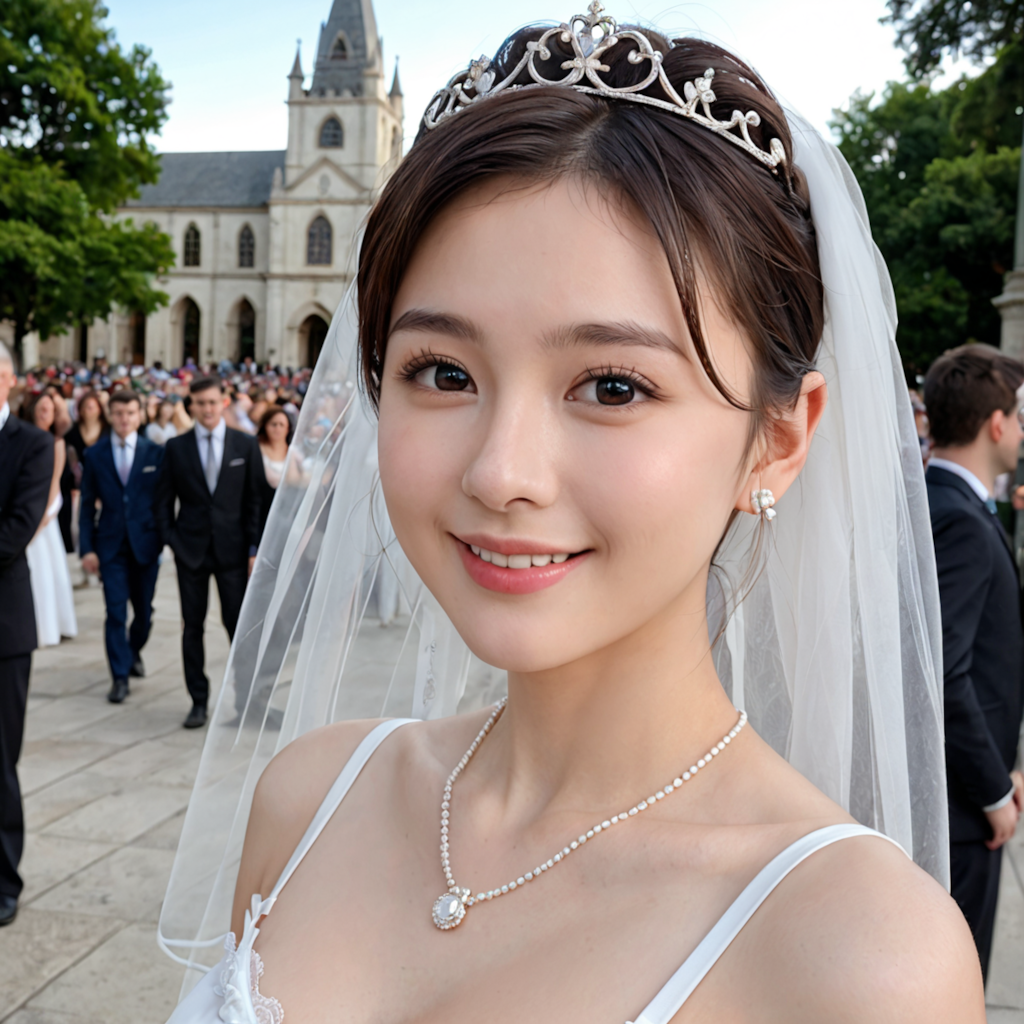 ウェディングドレスモデルの美夏①