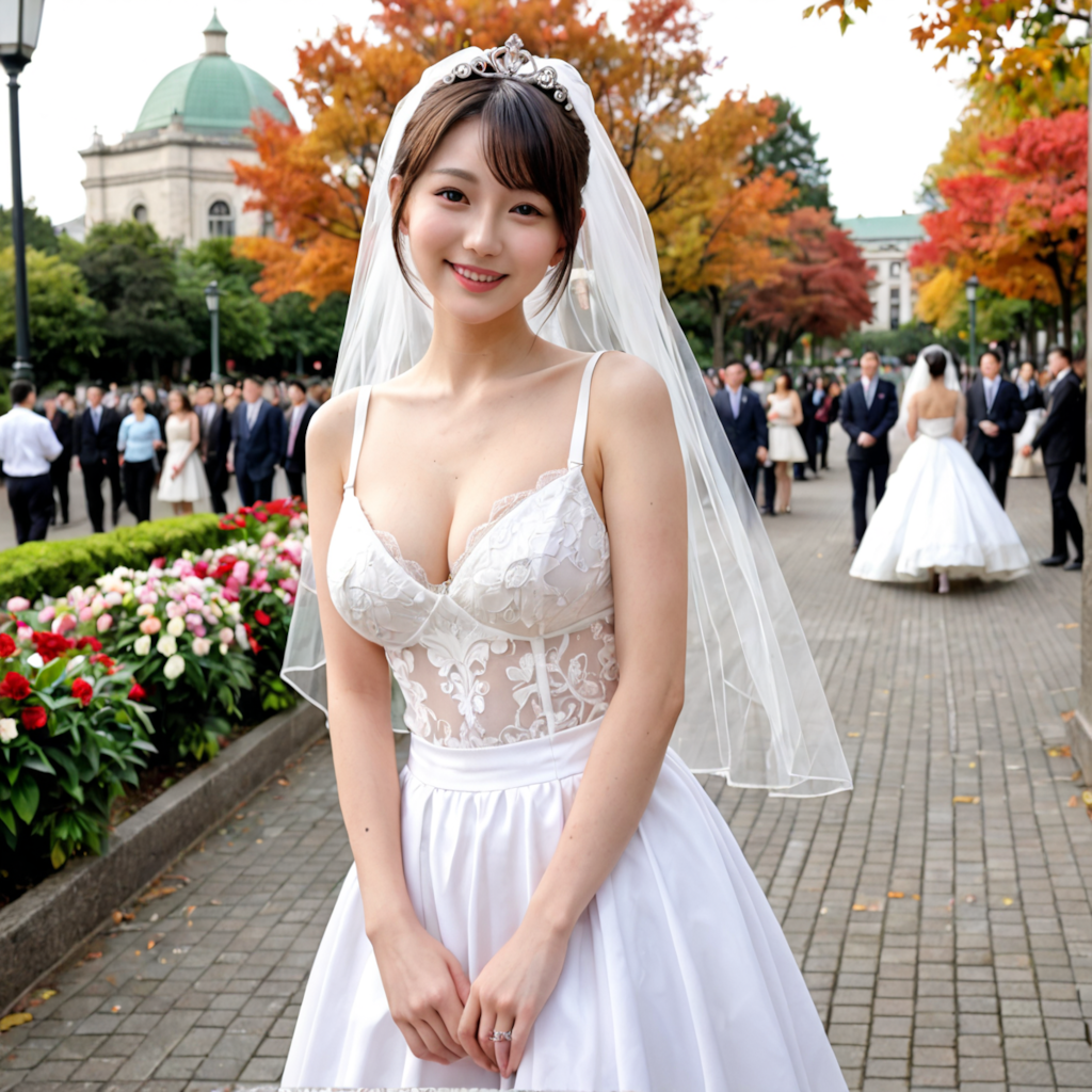 ウェディングドレスモデルの美夏①