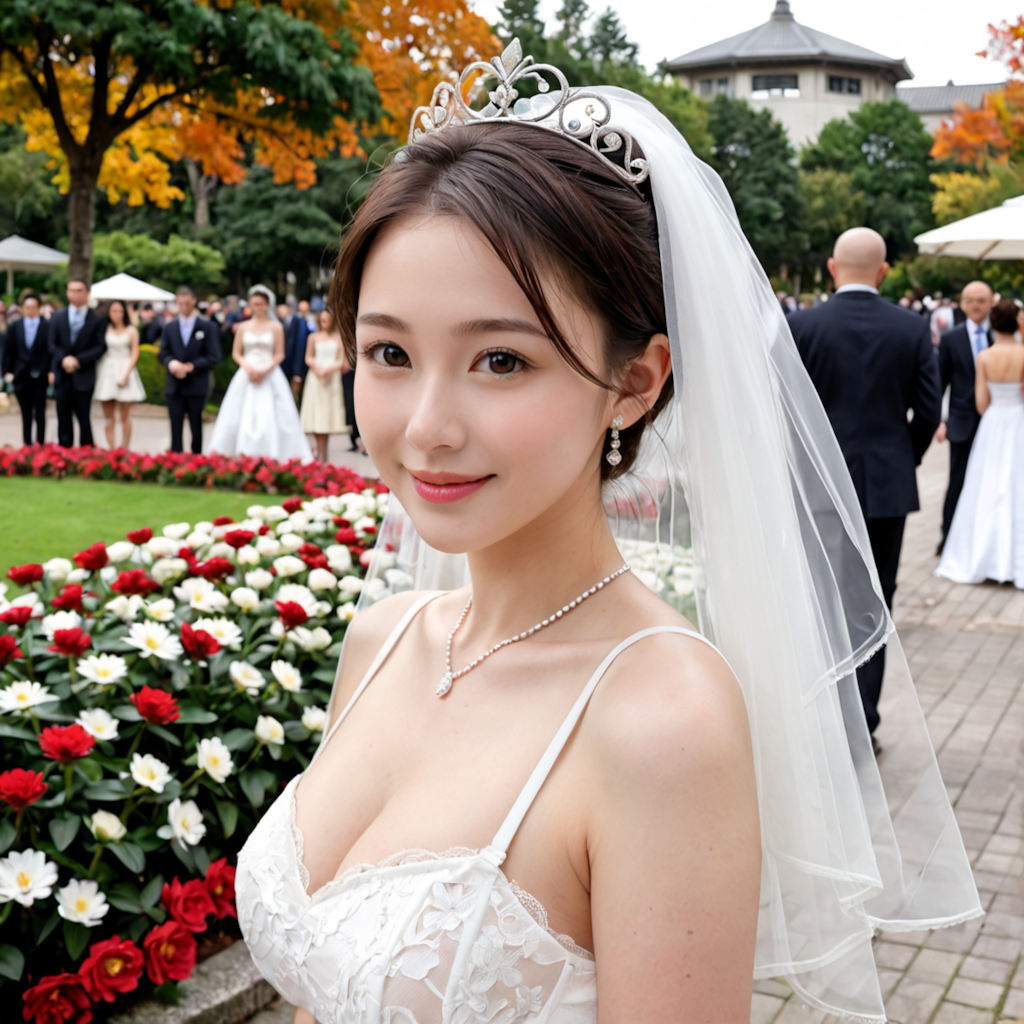 ウェディングドレスモデルの美夏①