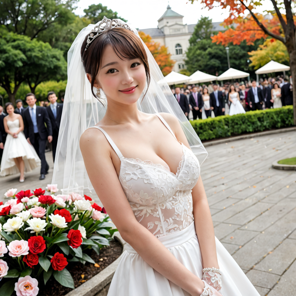 ウェディングドレスモデルの美夏①