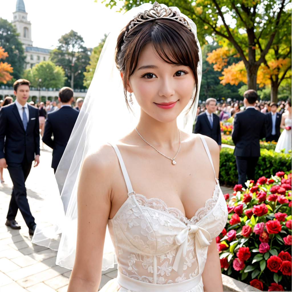 ウェディングドレスモデルの美夏①