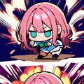 爆発とピンク髪ちゃん 2枚目