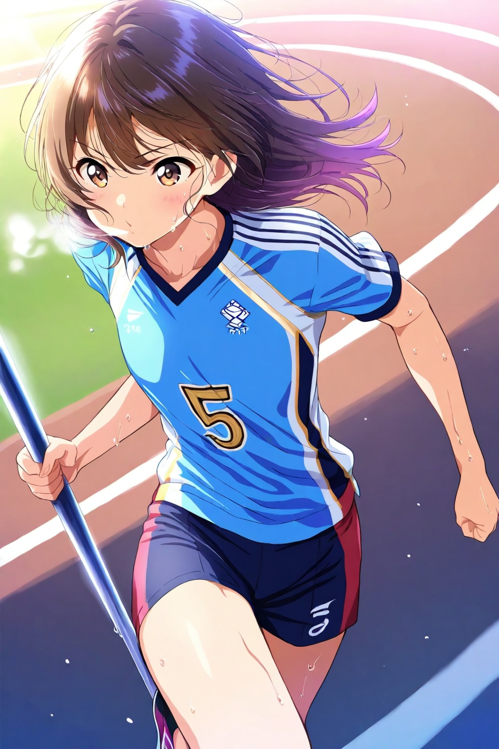 棒高跳びに挑む姿