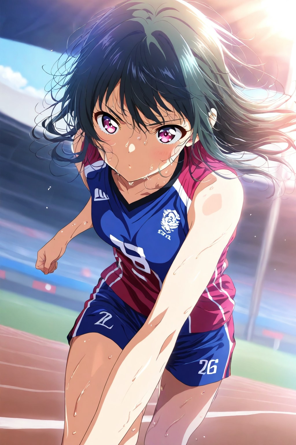 棒高跳びに挑む姿