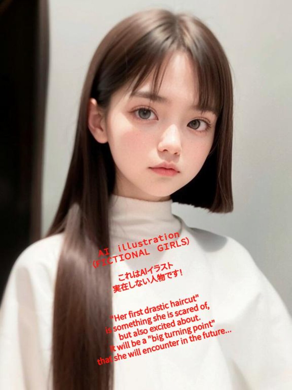 ポニーテール美少女・緒形真希子～初めてのバッサリ