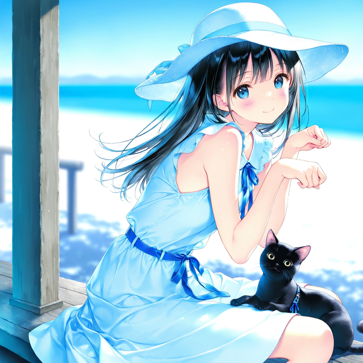 ねこと少女 | の人気AIイラスト・グラビア