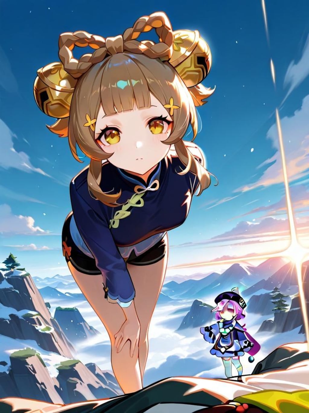 (原神)ヨーヨー✖️七七(青春)