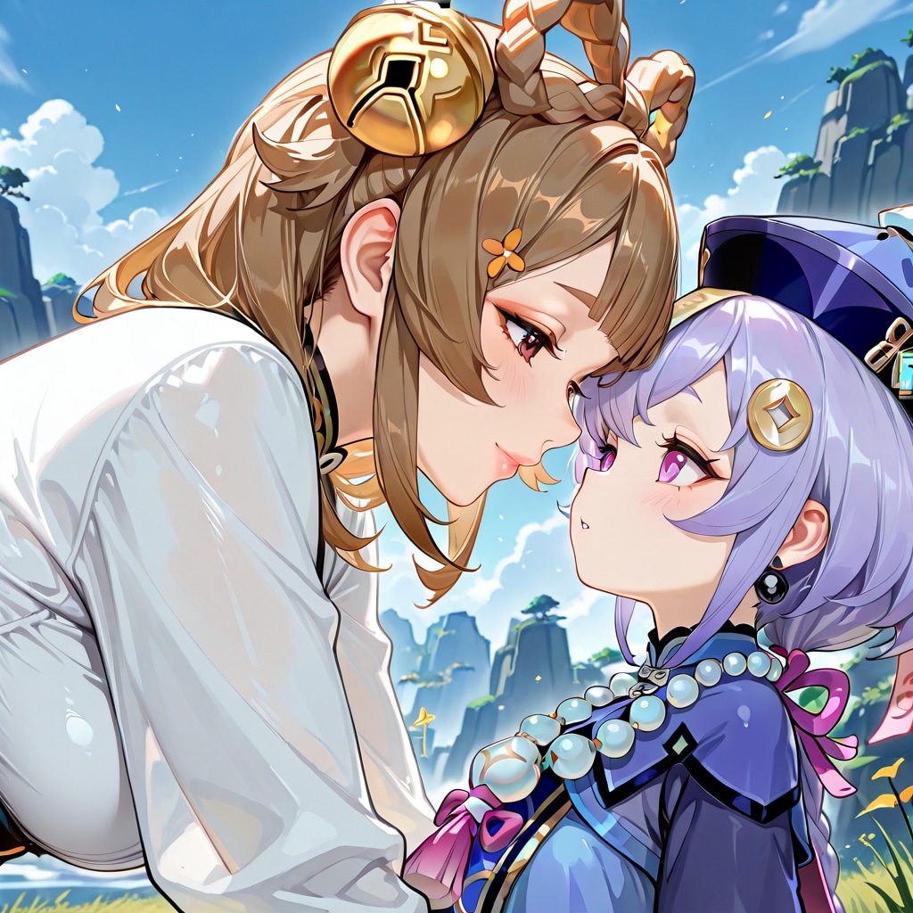 (原神)ヨーヨー✖️七七(青春) | の人気AIイラスト・グラビア