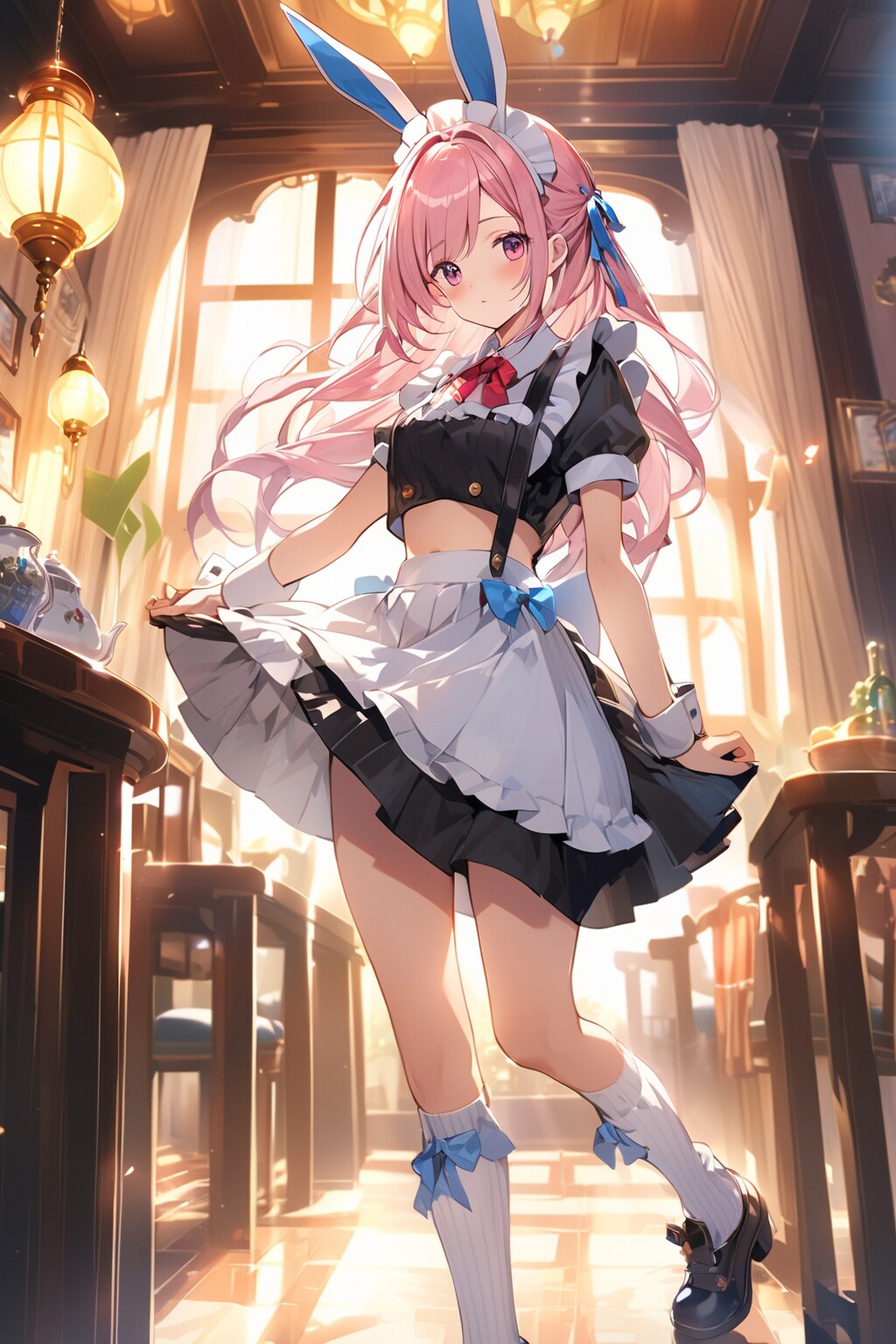 メイドでバニー② | の人気AIイラスト・グラビア