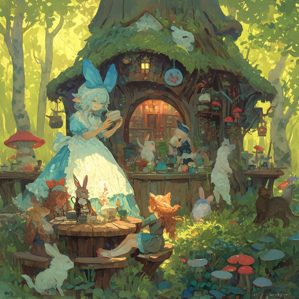 森の喫茶店 | の人気AIイラスト・グラビア