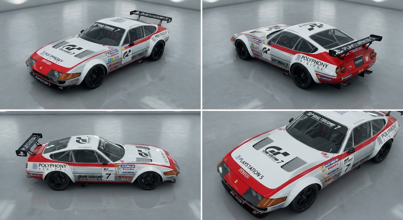 フェラーリ365GTB グランツーリスモプレゼントカー風 | の人気AIイラスト・グラビア