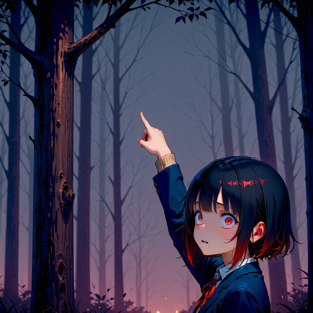 吊られた木②