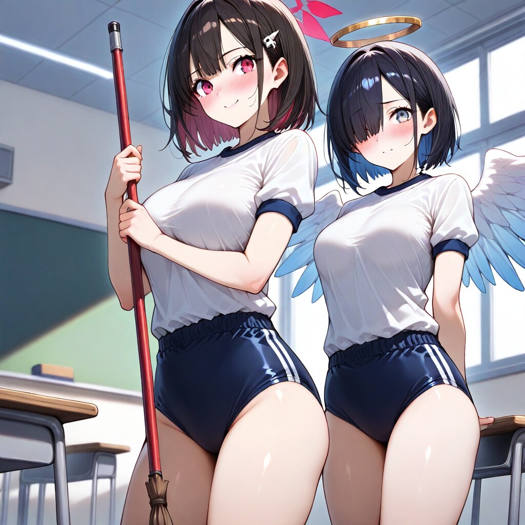 お掃除にはブルマが最適！