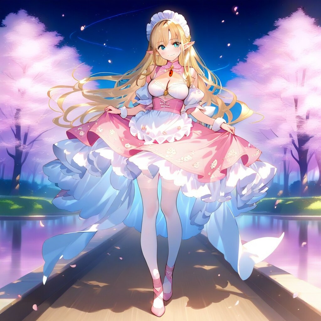 桜のエルフメイド