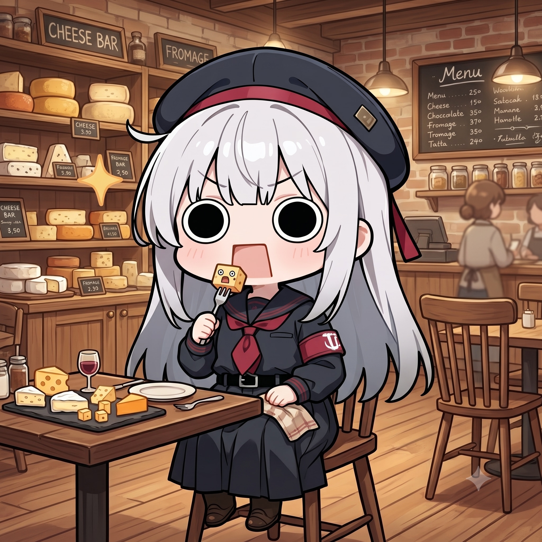 チーズを頂くえらいこっちゃ嬢