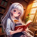 滑り込み図書館眼鏡っ娘(LimeREmix_MOJITO) 4枚目