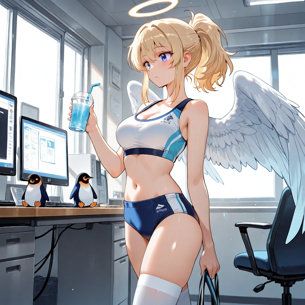 涼しげなオフィス