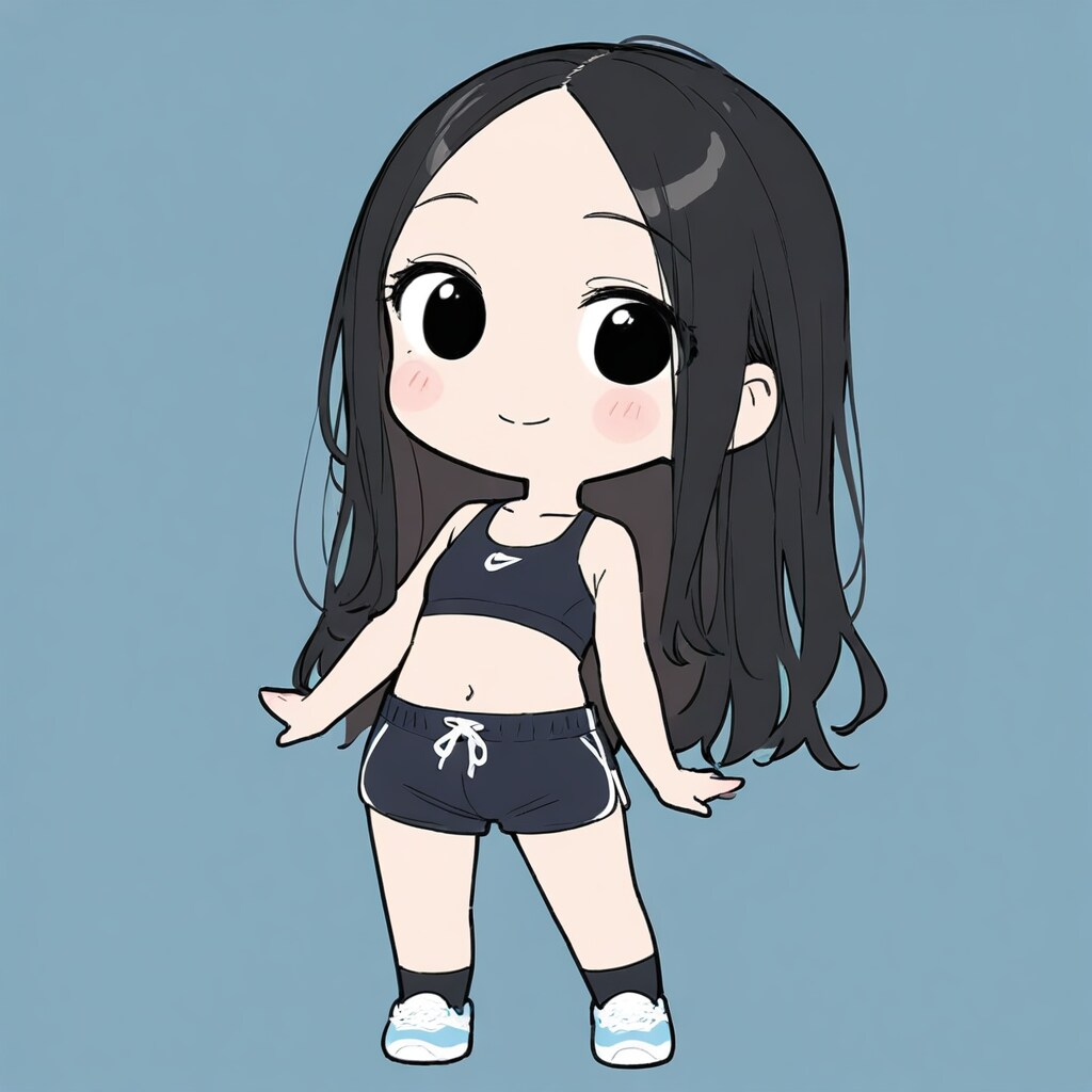 黒スポブラガール