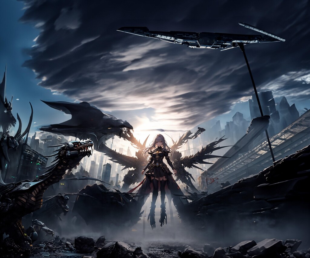 AdobePhotoshop「ジェネレーティブ塗りつぶし」で拡張したイラスト