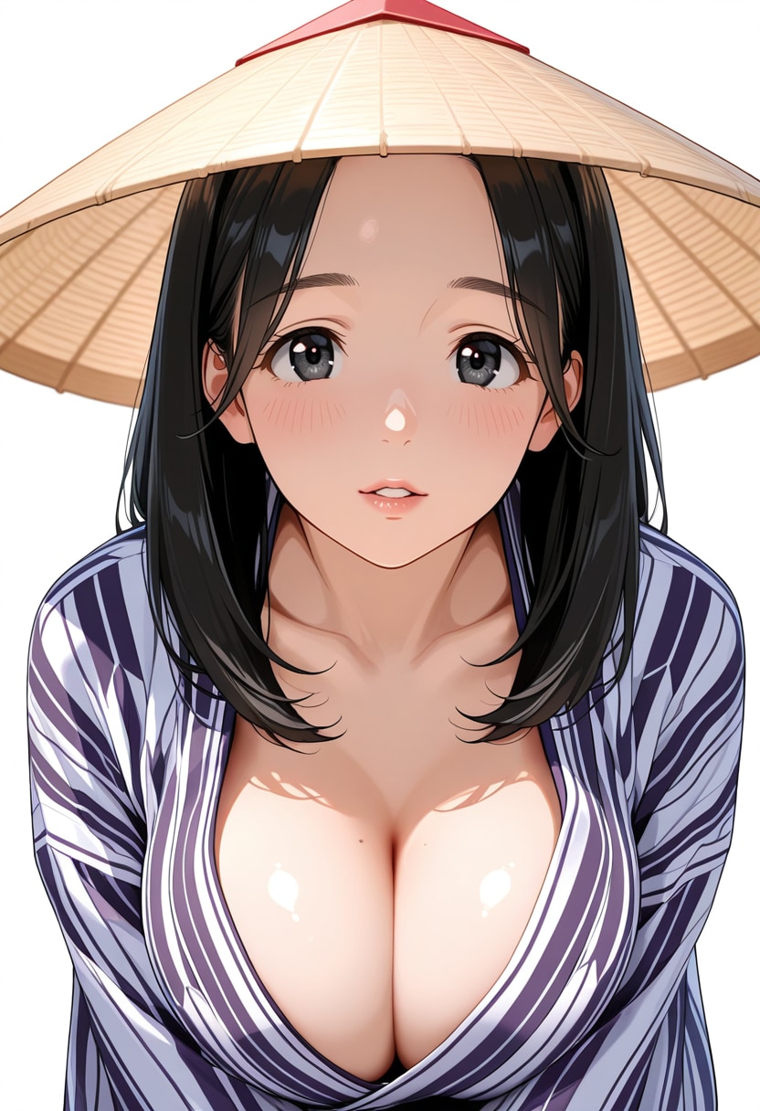 (頭上縛り)123.「す」→「菅笠」かにすけ
