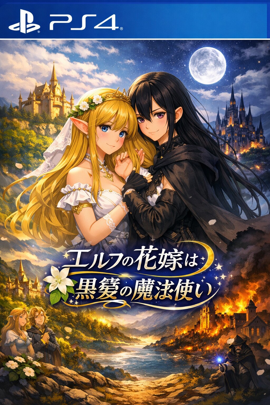 エルフの花嫁は黒髪の魔法使い