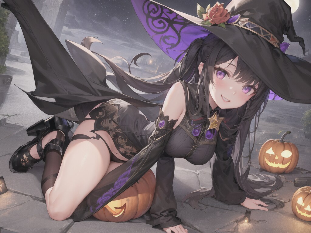 カボチャと微笑む魔女