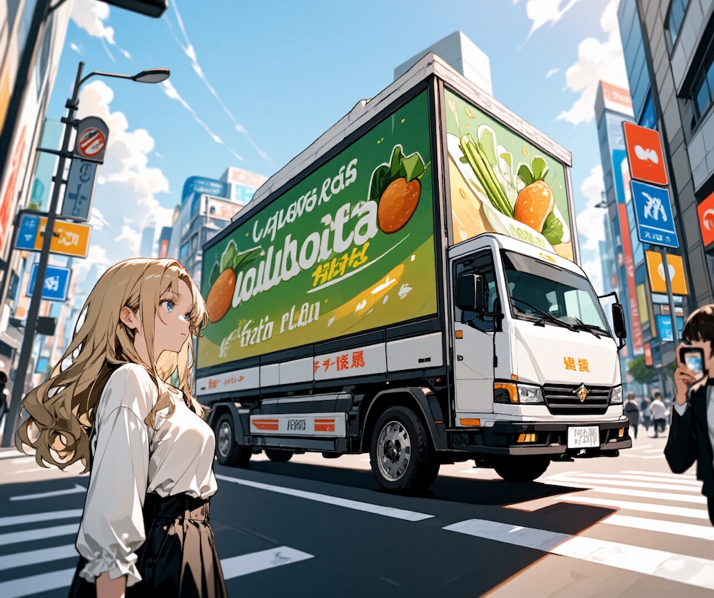 新鮮野菜の広告