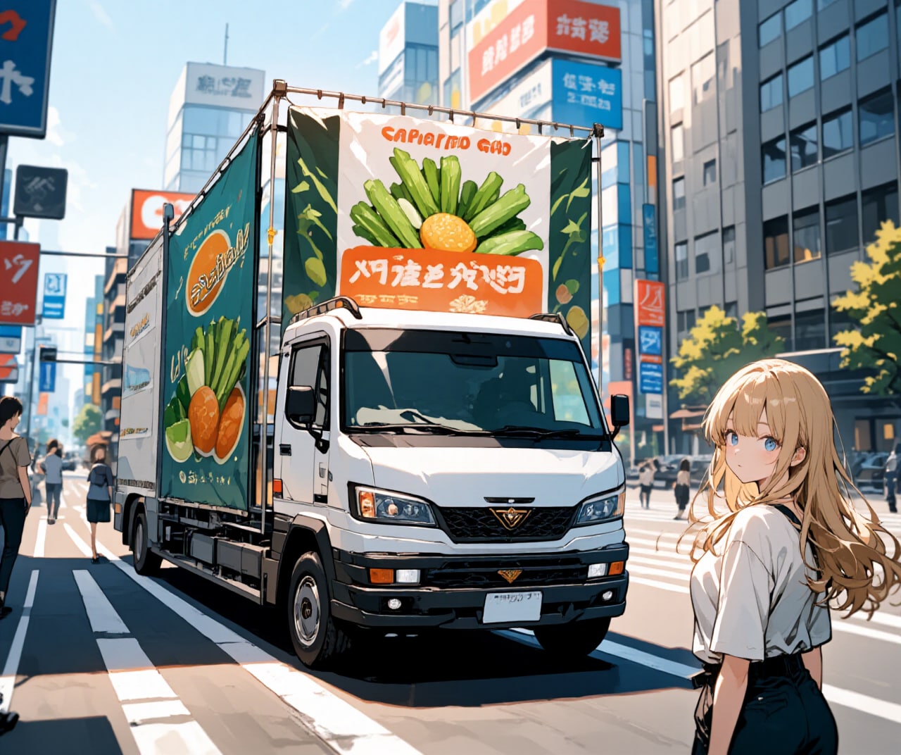 新鮮野菜の広告