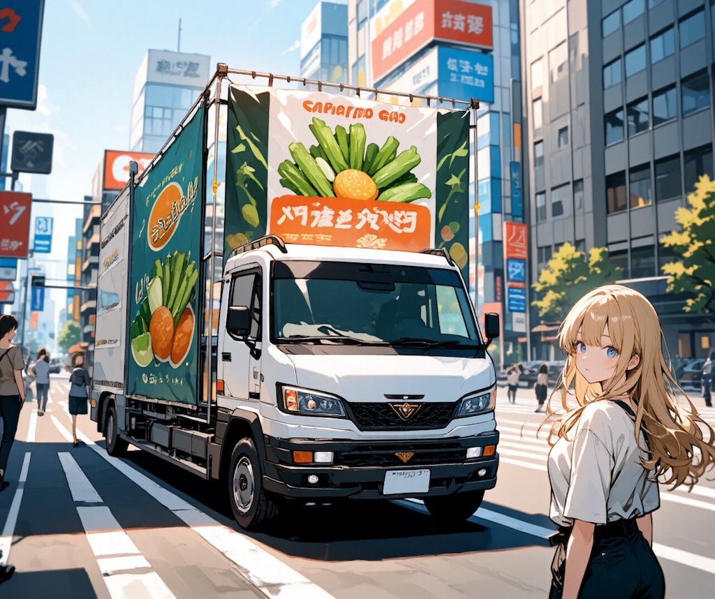 新鮮野菜の広告