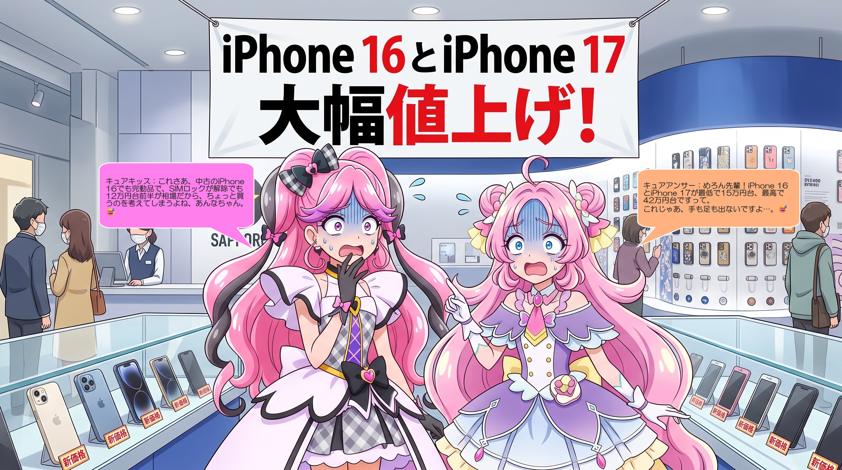キッスとアンサー、スマホ価格に一喜一憂する_