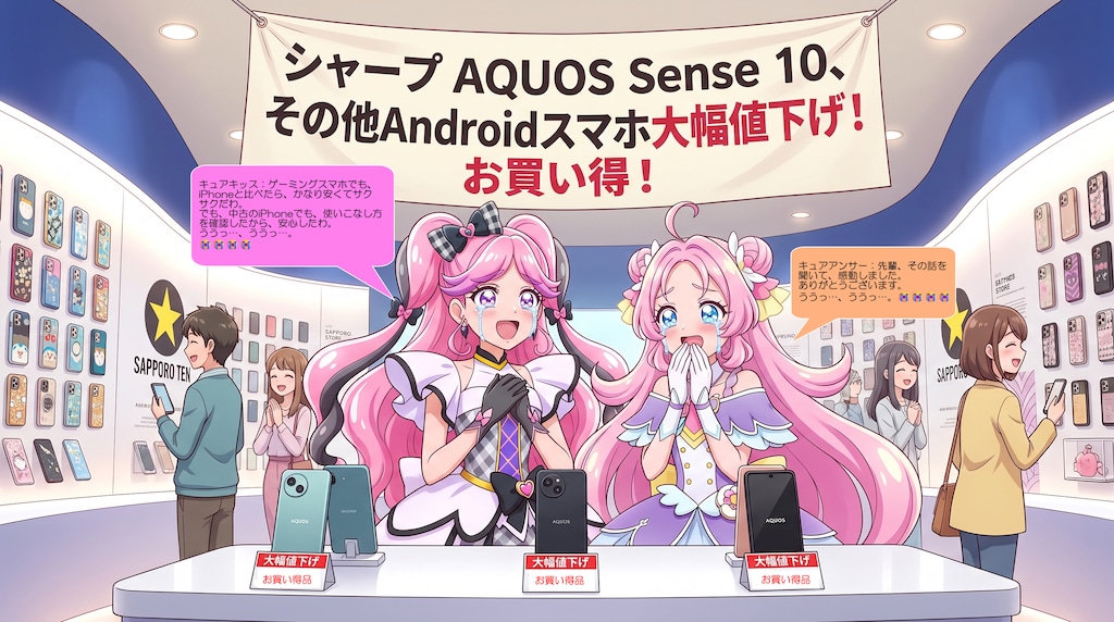 キッスとアンサー、スマホ価格に一喜一憂する_