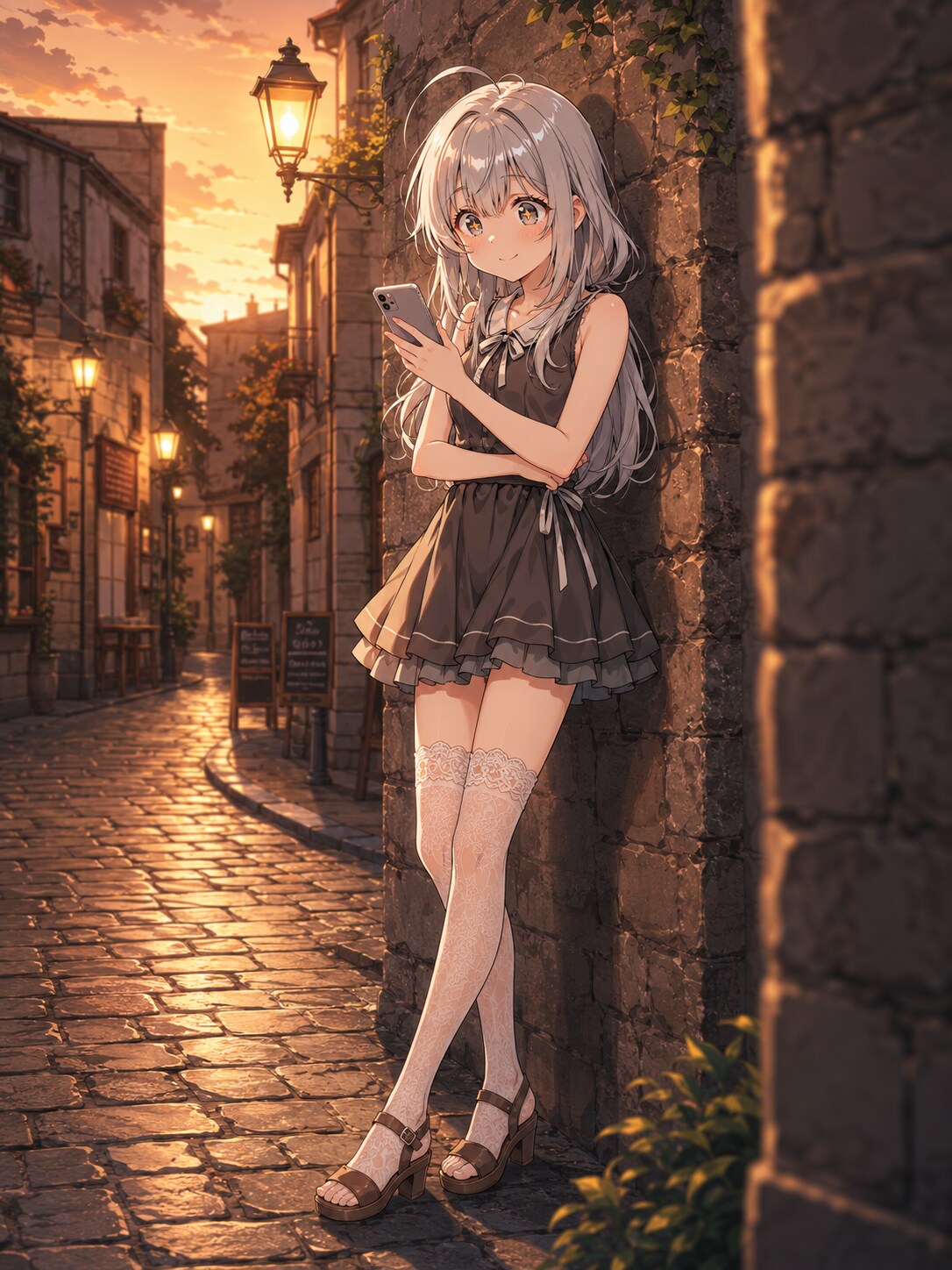 既読、夕暮れ時