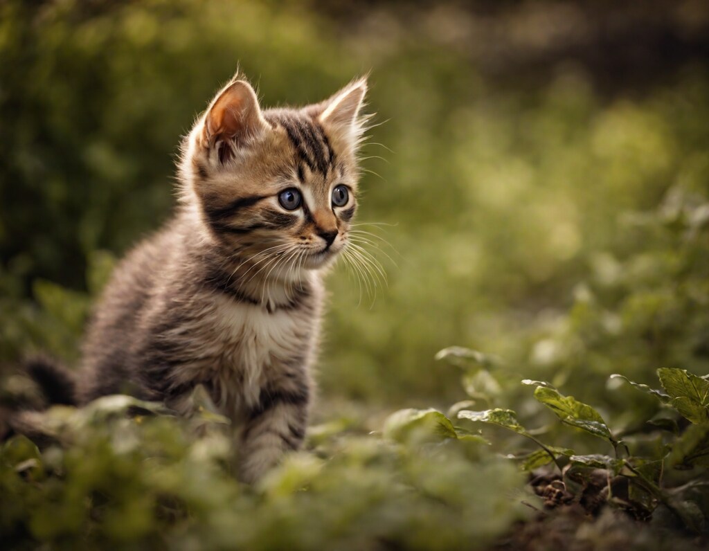 好奇心旺盛な子ネコ